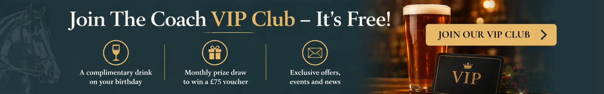 Coach and Horses - VIP Club - Desktop